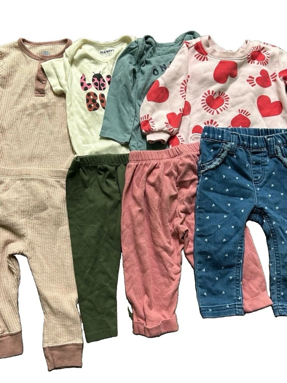 Baby Girl Clothing Matching Set Life Is Good Pants Bodysuits Size 6-9 Months